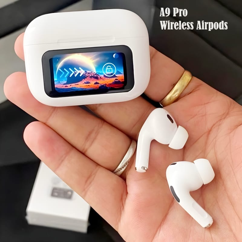 A9 LED Display Earbuds With Touch Screan Display